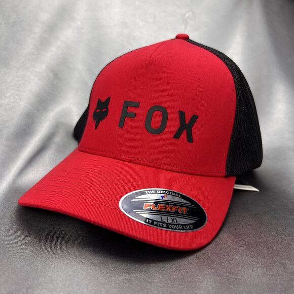 Fox Racing Absolute Flexfit Hat Mens L / XL Lid Cap Flame Red MX Summer Vacation - Picture 3 of 15